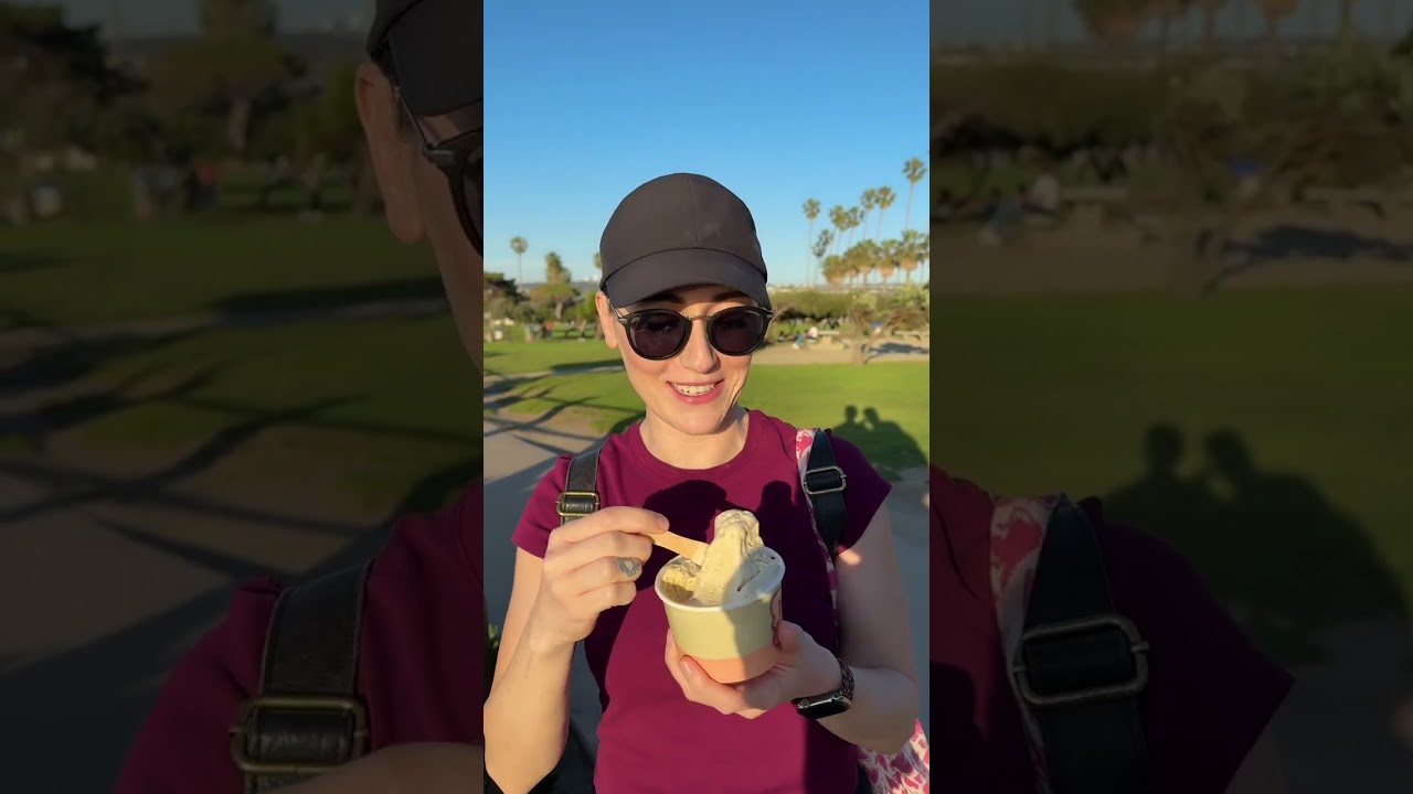 Ice cream in February? Okay, San Diego 💁🏻‍♀️ #california #moving