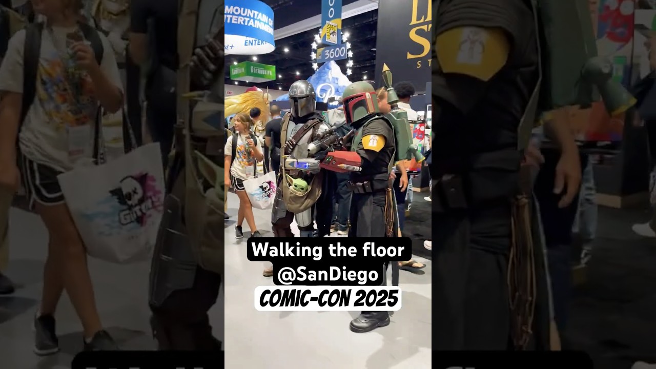 San Diego Comic-Con Walking the floor in our #mandalorian and #bobafett #cosplay