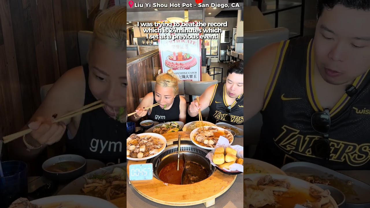 9lb Team Hot Pot Challenge at Liu Yi Shou in San Diego, CA – Win free hot pot for an entire year!!