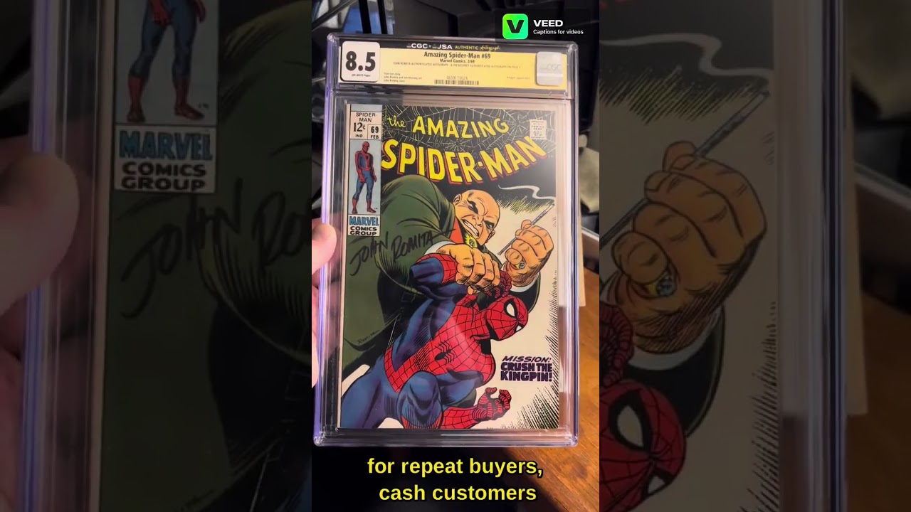 Amazing Spider-Man #69 8.5 CGC SS 2X Signed by John Romita Sr. & Jim Mooney! 0 USD Shipped