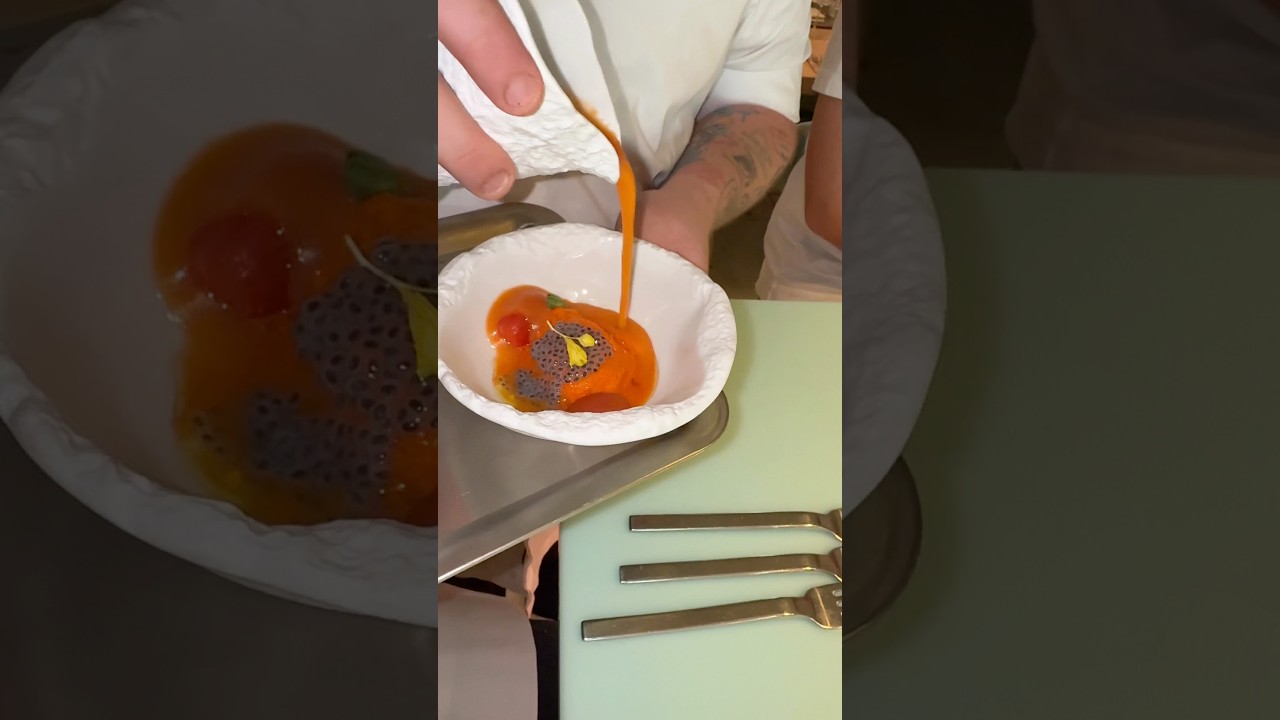 An experimental, laboratory-themed restaurant called Test Kitchen on Virgin Voyages #food