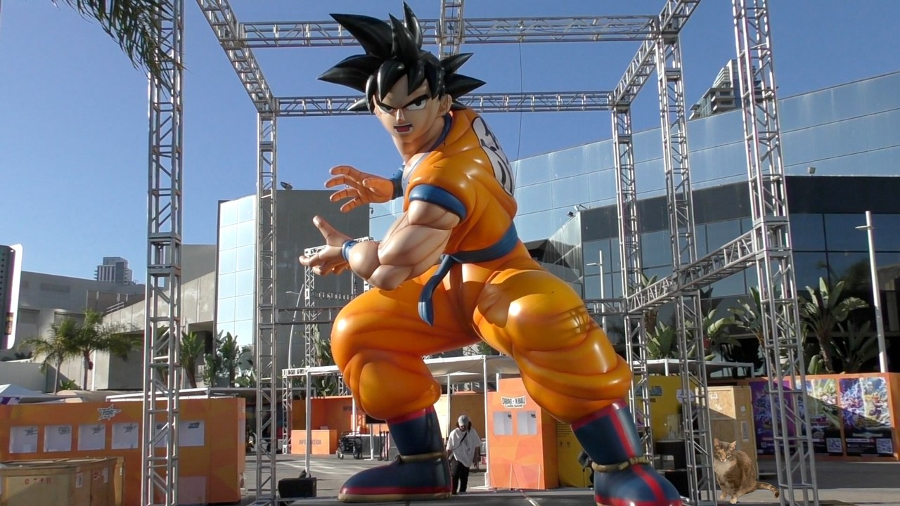 Giant Goku Deflating at San Diego Comic-Con 2024