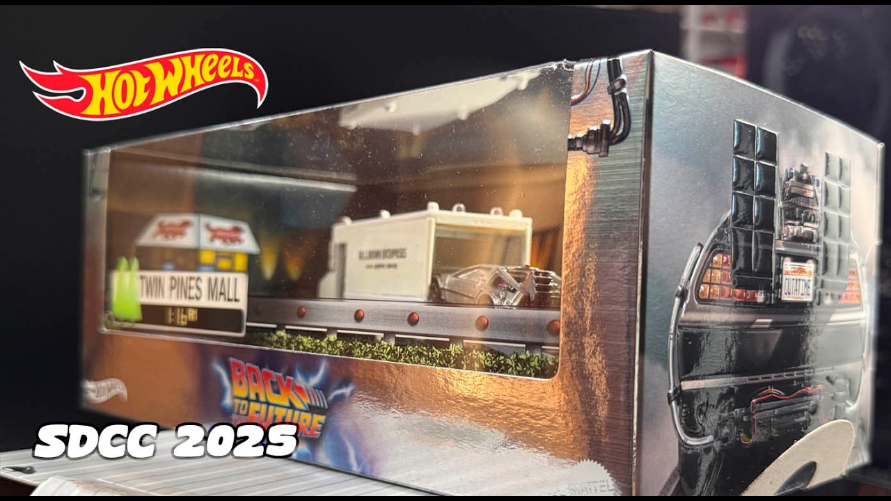 Hot Wheels! La Time Machine de Volver Al Futuro de la SDCC 2025 Hot Wheels! La Time Machine de Volver Al Futuro de la SDCC 2025