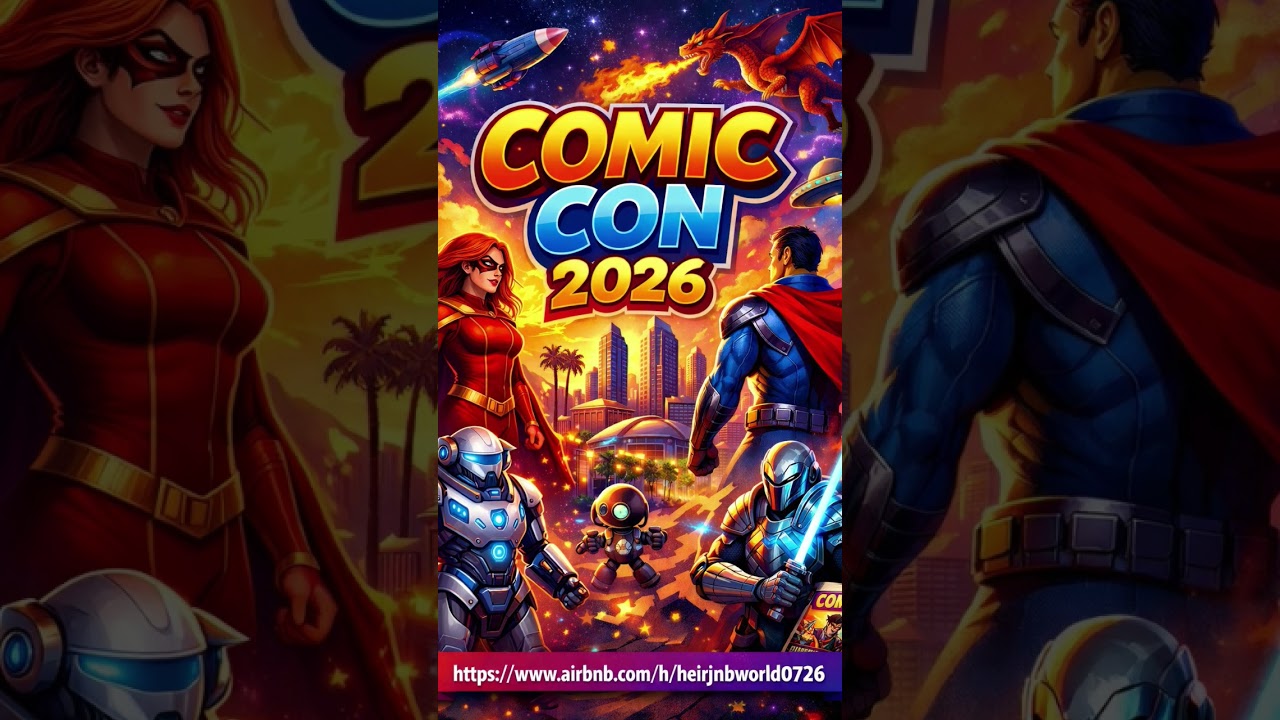 Level Up Your Comic-Con 2026 Experience 🕹️✨ #airbnb #sdcc #sdcc2026 #cosplay #superhero