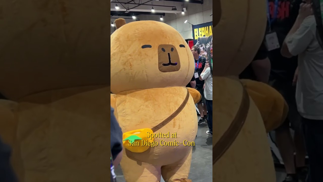 SAN DIEGO COMIC-CON Capybara cosplay #shorts #sdcc #sandiego #comiccon #california