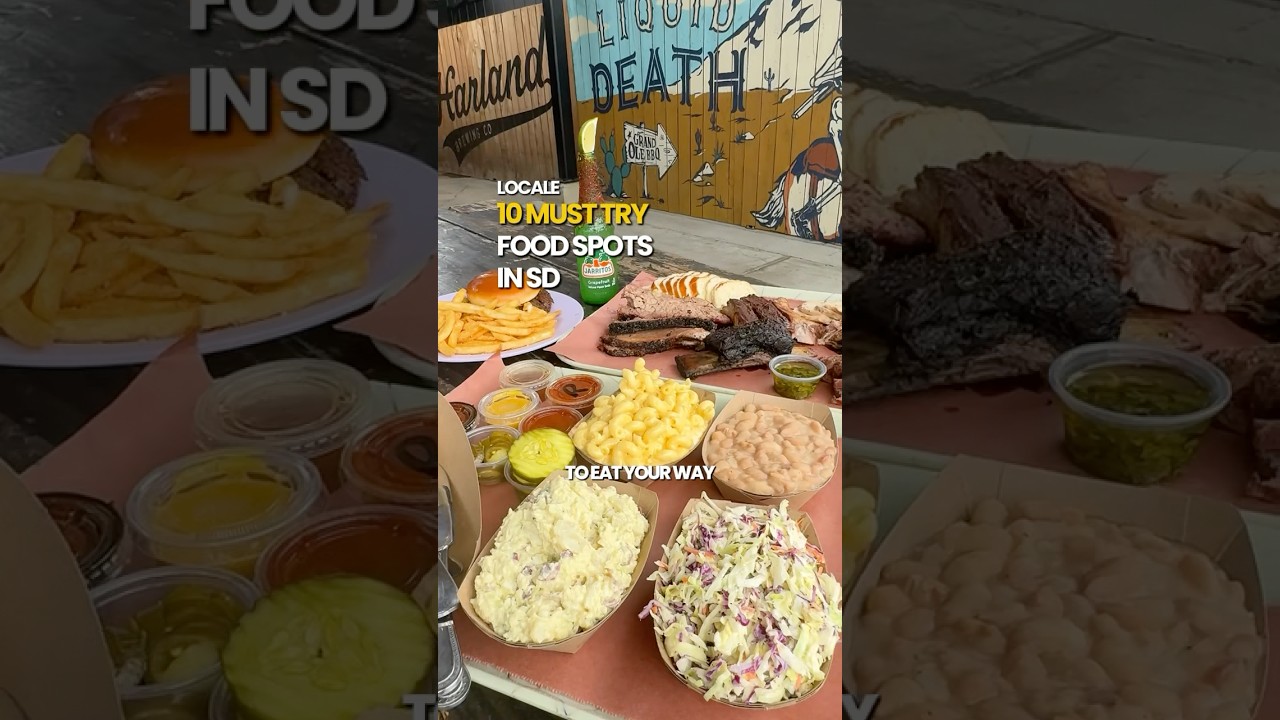 San Diego food. 10 spots from Tijuana tacos to Texas brisket. Coastal brunch & hand-rolled bagels