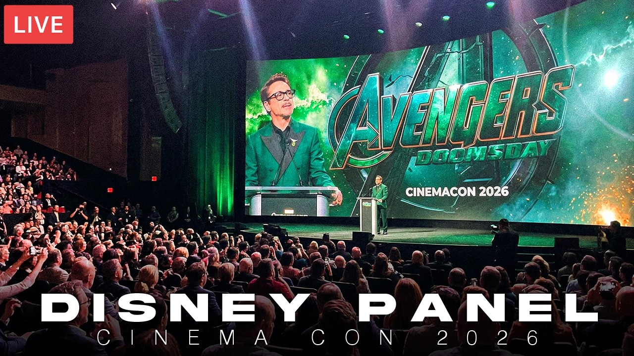 🔴LIVE: CinemaCon 2026 – DISNEY PANEL: AVENGERS DOOMSDAY, TOY STORY 5, STAR WARS &  More!