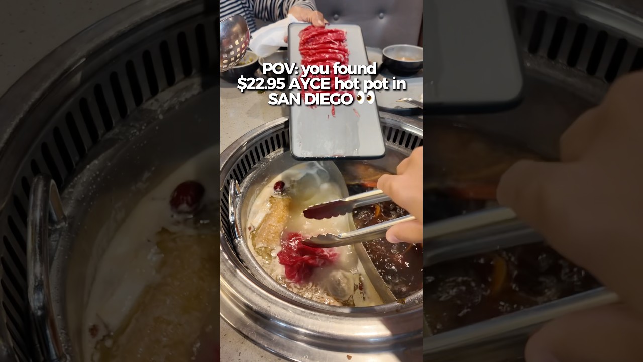 .95 AYCE Hot Pot Happy Hour in San Diego 👀