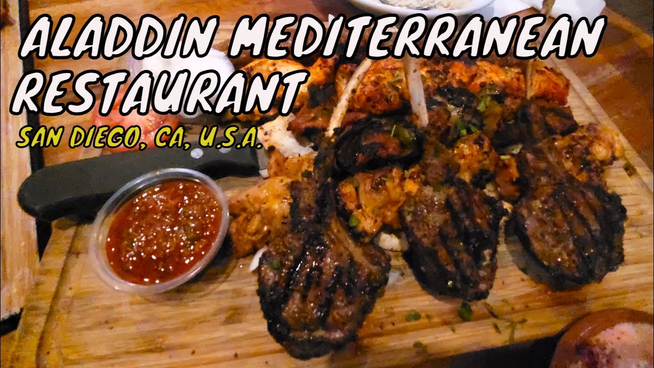 Aladdin Mediterranean Restaurant – High Rated Mediterranean Cuisine – San Diego CA USA | Food Tours