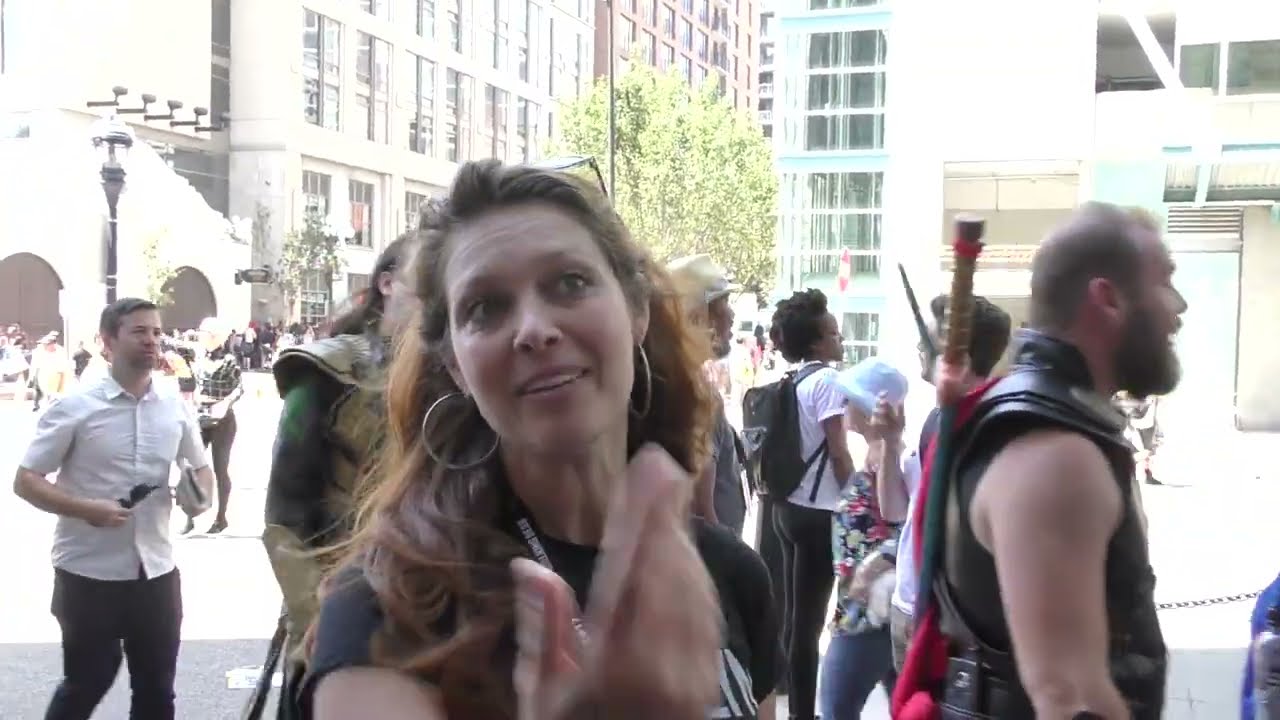 Alaina Huffman and Osric Chau talks about cosplay at Comic Con while at San Diego Comic Con