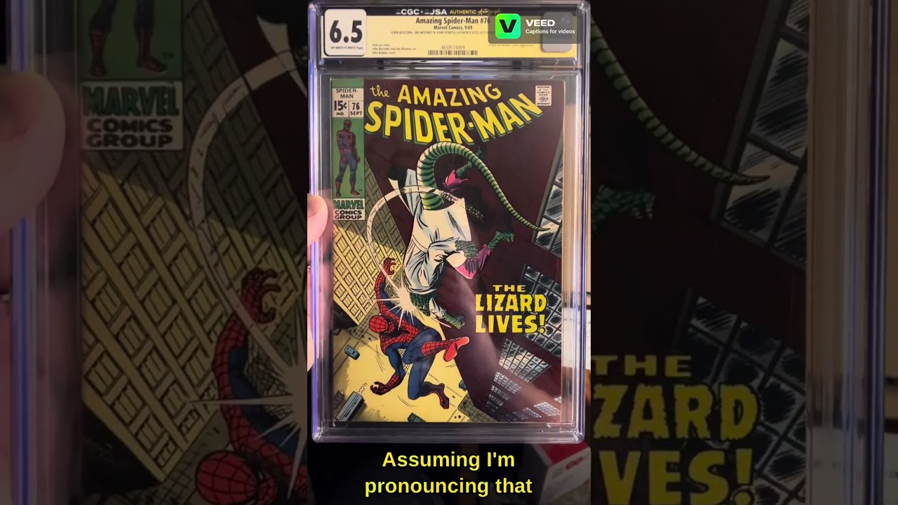 Amazing Spider-Man #76 6.5 CGC SS Signed by John Buscema, John Romita Sr., & Jim Mooney! 0 #cgc