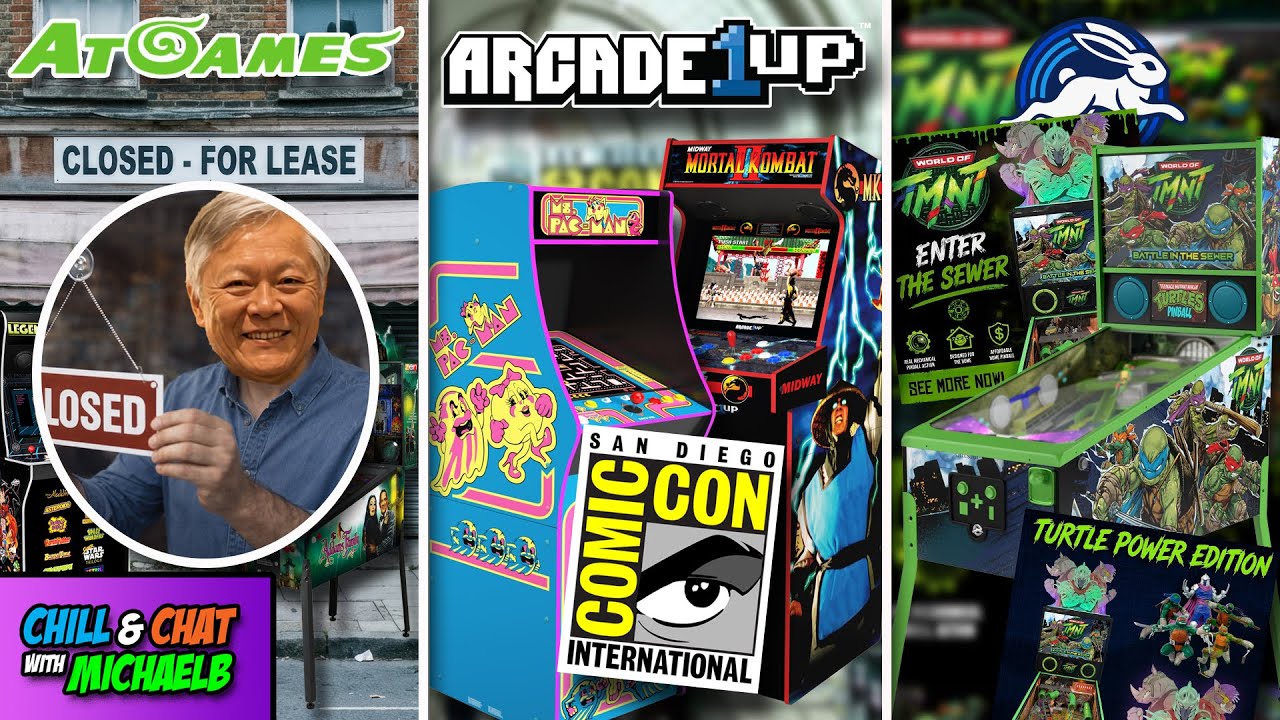 Arcade1Up at Comic Con 2026, TMNT Wonderland Pinball Pre-Order & AtGames Out Of Business?