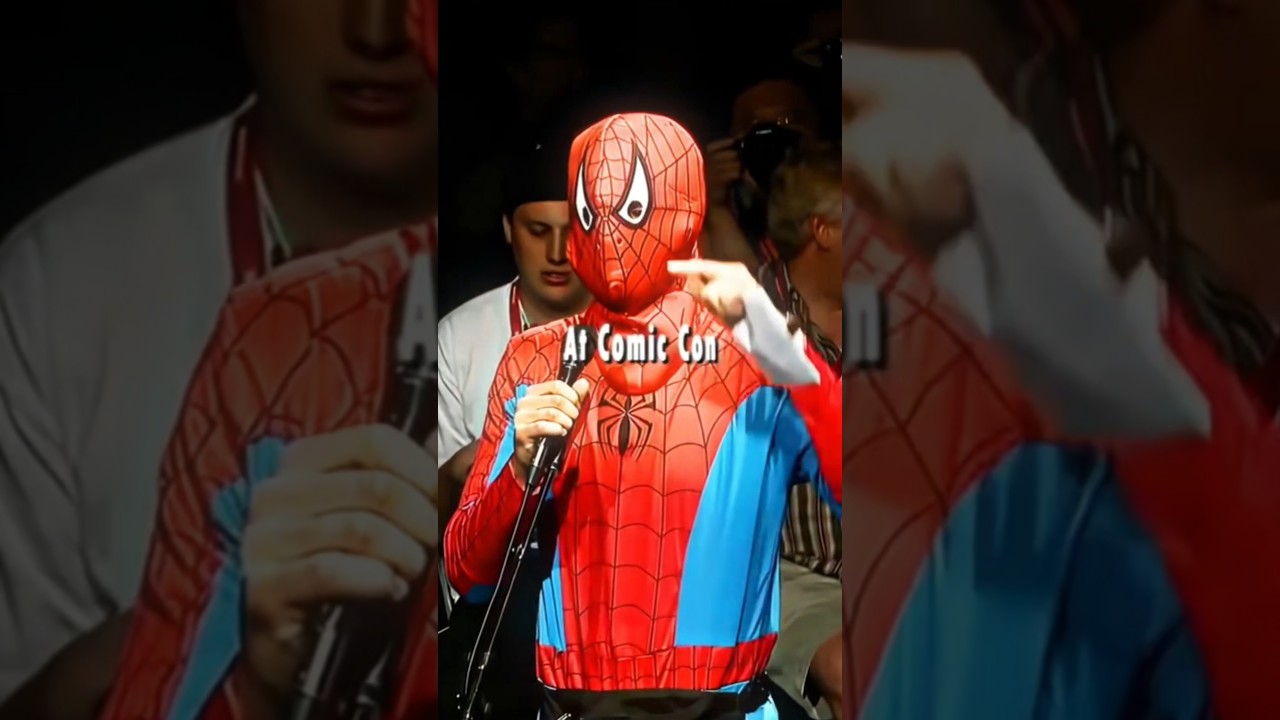 😱 At Comic con ☠️ THE SPIDER-MAN ☠️❣️ #reels #spiderman #comiccon  #comicconindia #viralreels