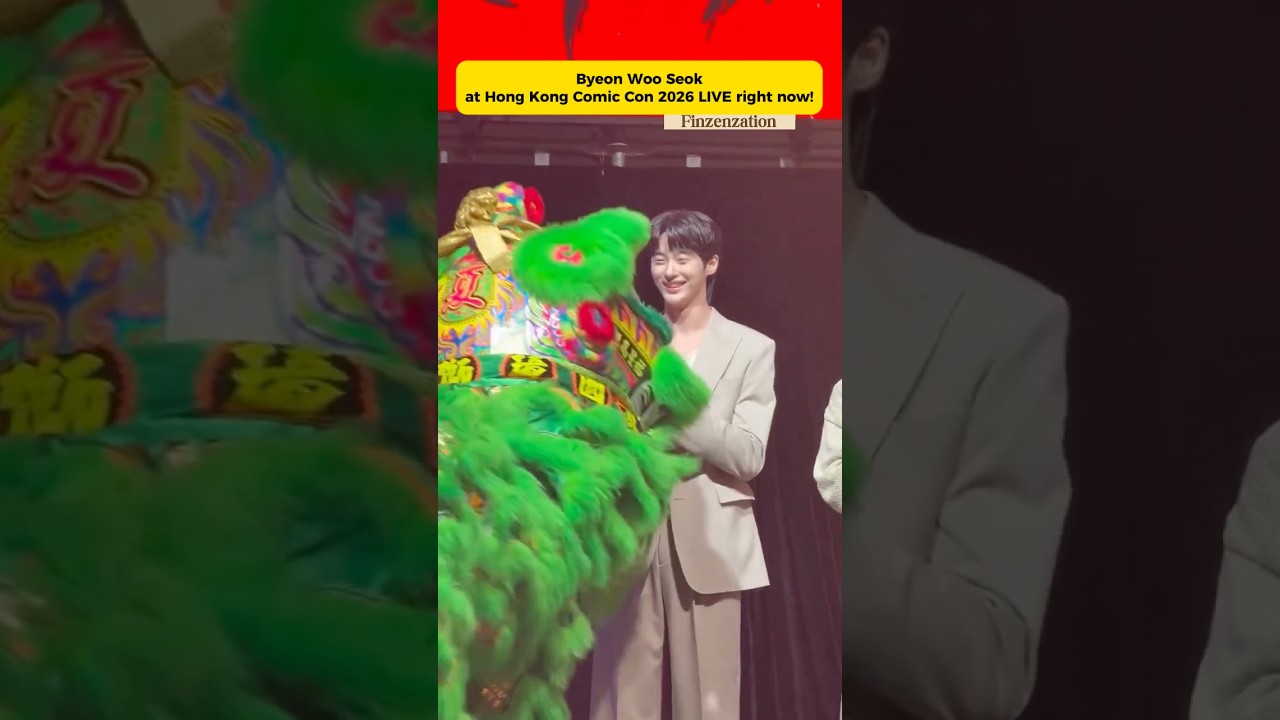 Barongsai x Byeon Woo Seok 🐲 at Comic Con 2026❗️ #byeonwooseok #comiccon #변우석 #ビョンウソク #边佑锡 Barongsai x Byeon Woo Seok 🐲 at Comic Con 2026❗️ #byeonwooseok #comiccon #변우석 #ビョンウソク #边佑锡
