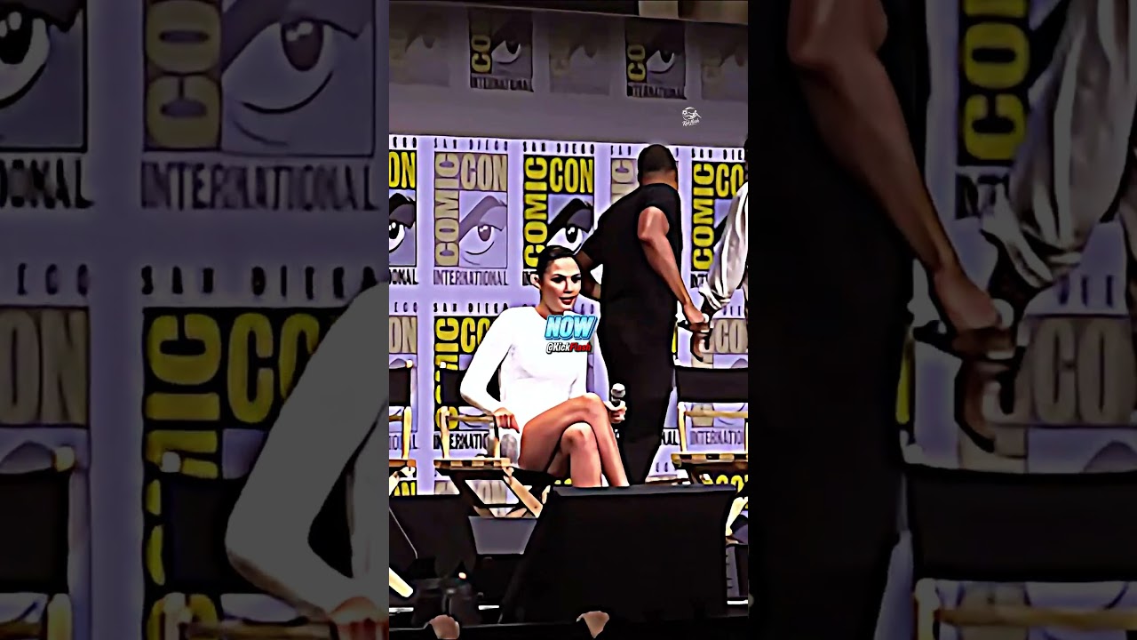 GAL GADOT Got Tape Stuck On Her Butt At Comic Con! 🤯😂 #shorts
