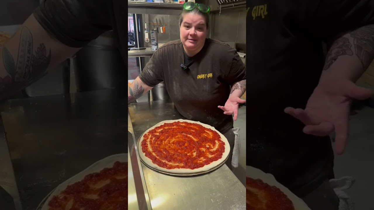 How we make our Hawt Roni pizza, only at Gnarly Girl! #sandiego #sandiegopizza #sandiegoeats