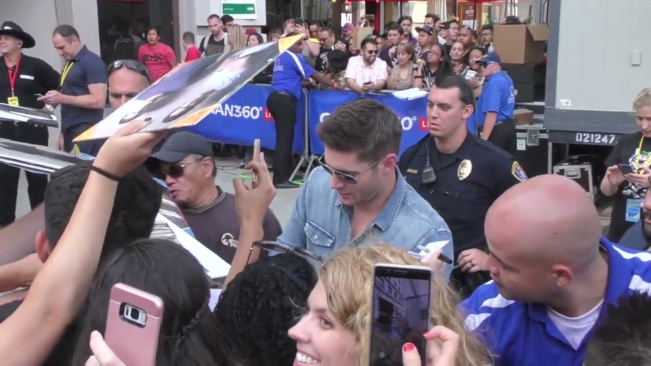 Jensen Ackles outside Conan O’Brien San Diego Comic Con taping at Spreckles Theatre