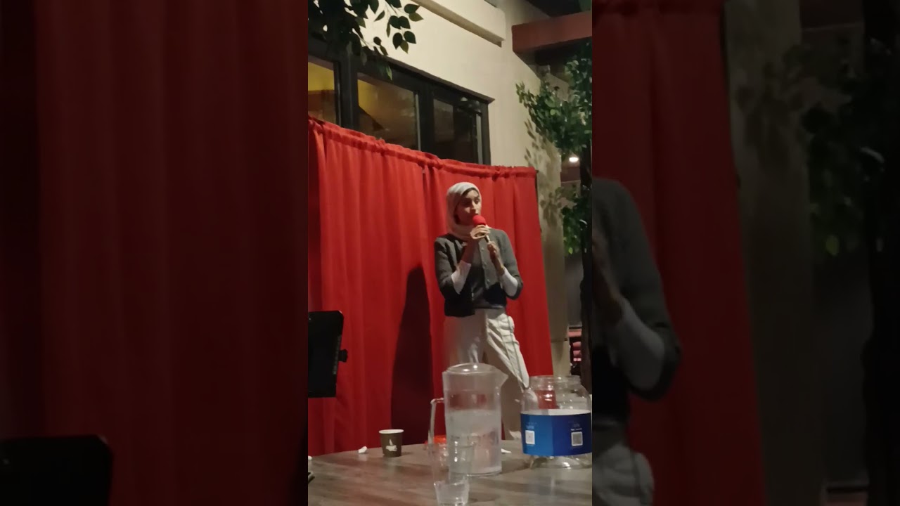 open mic at Bahar Restaurant  San Diego. Maryam Ansari singing My Future🥰