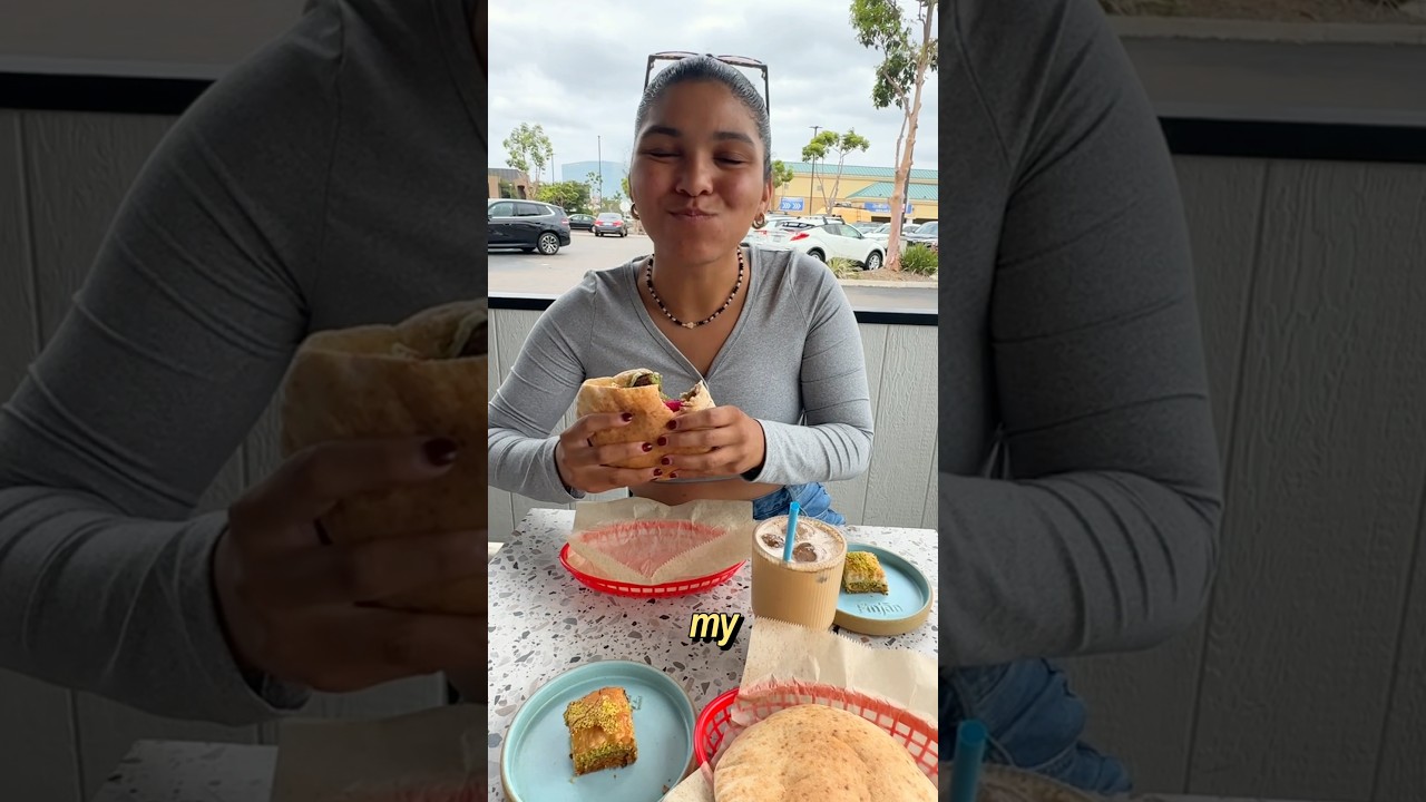 san diego coffee shop meets mediterranean street food… and i’m not over it ☕️🥙