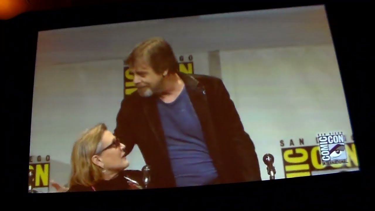 SDCC 2015: The Force Awakens Hall H Panel | Mark Hamill  (Luke Skywalker) Entrance