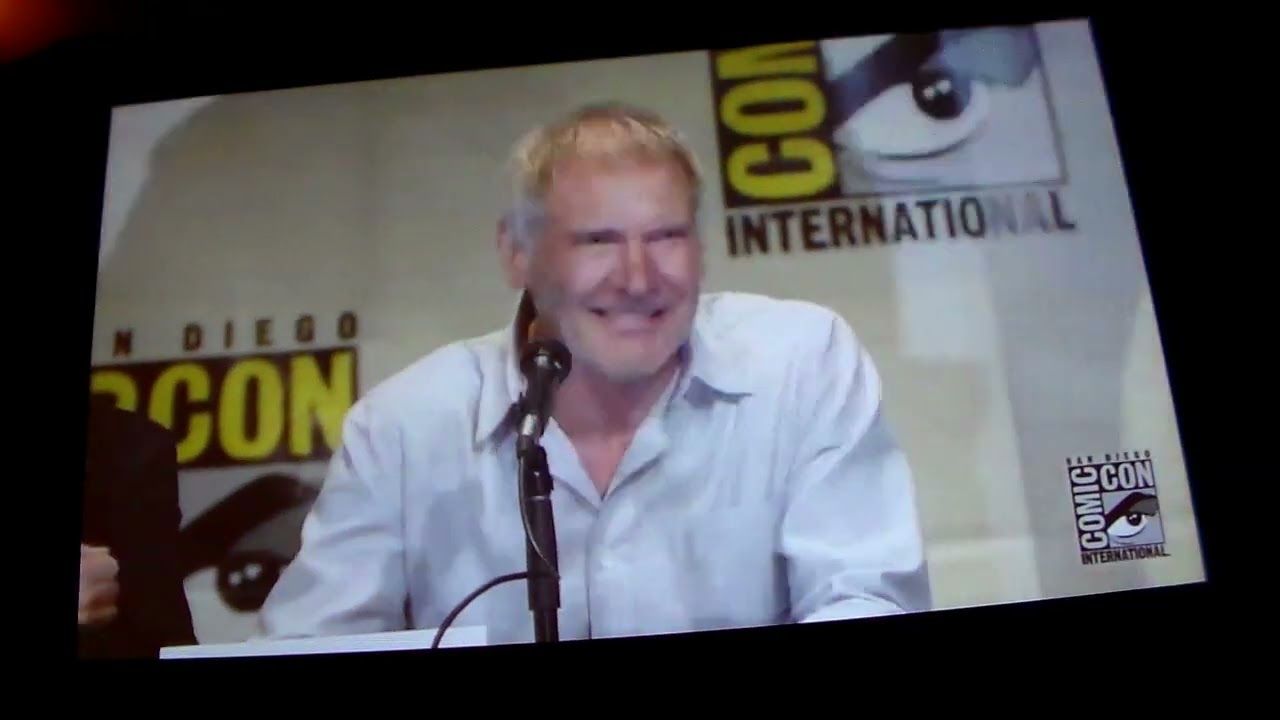 SDCC 2015: The Force Awakens Hall H Panel | Harrison Ford  (Han Solo) Entrance