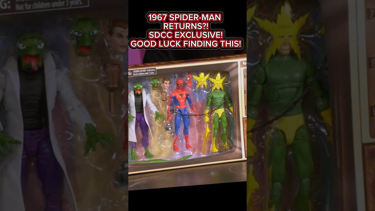 Spider-Man’s RAREST SDCC Exclusive?! 1967 Cartoon Legends 3-Pack!