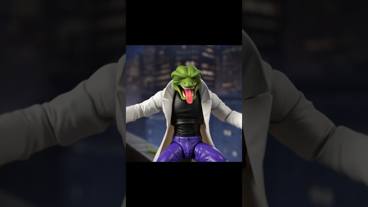 Spiderman Lizard Electro the SDCC Marvel Legends exclusive in an ai animation #shorts