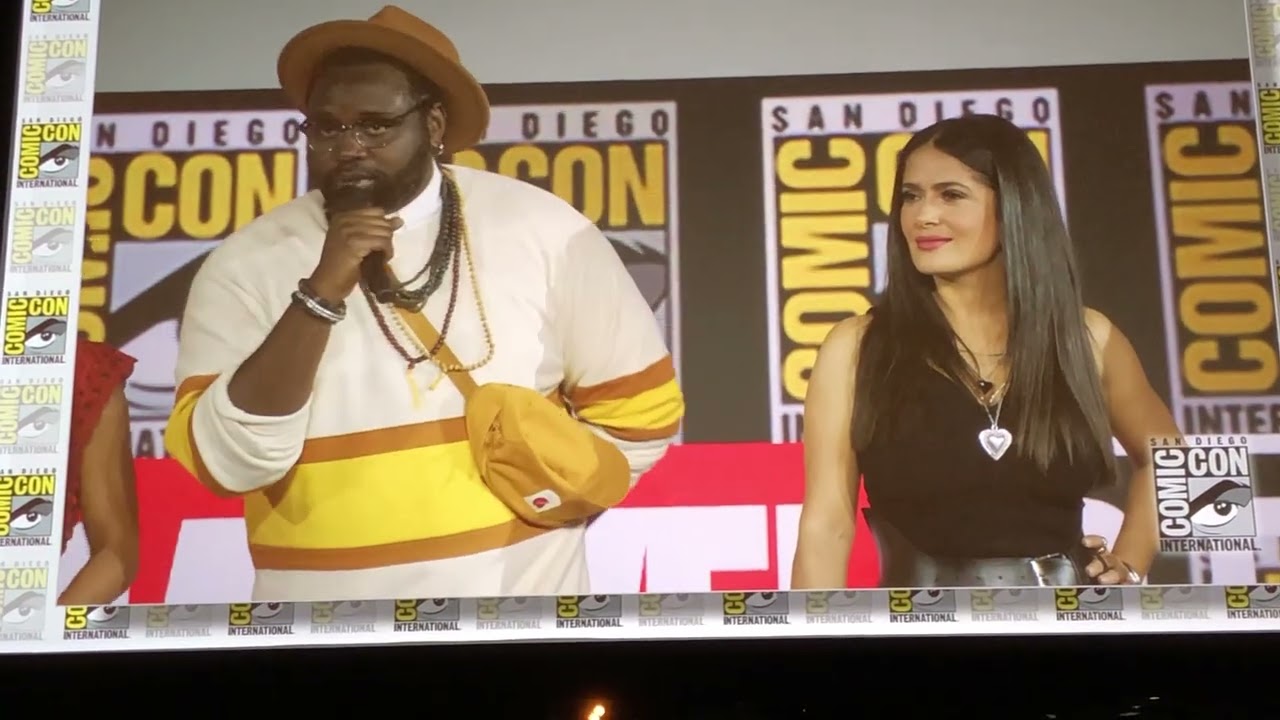 The Eternals Marvel cast being introduced to ravenous applause at 2019 SDCC!