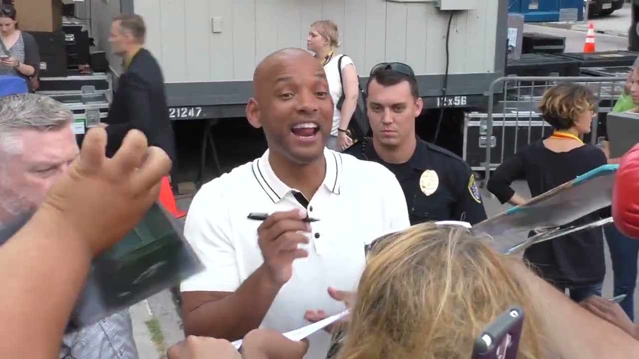 Will Smith outside Conan O’Brien San Diego Comic Con taping at Spreckles Theatre