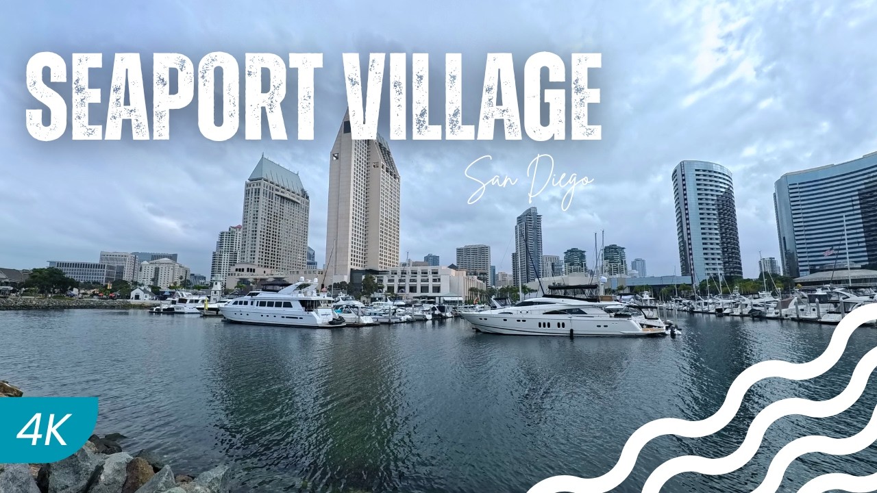 Windy Day at Seaport Village | San Diego, California – 4K Virtual Walk Windy Day at Seaport Village | San Diego, California – 4K Virtual Walk