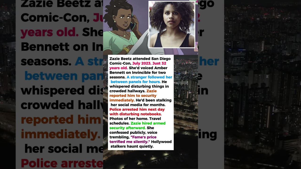 Zazie Beetz Was Stalked at Comic-Con—Invincible Star’s Terrifying Encounter Stunned Fans Zazie Beetz Was Stalked at Comic-Con—Invincible Star’s Terrifying Encounter Stunned Fans