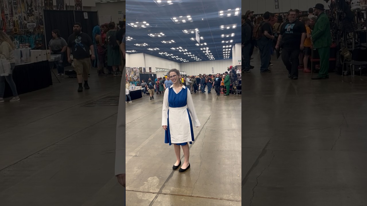 Comic Con Transition! #comiccon #cosplay #cosplayer #belle #cosplaygirl #beautyandthebeast #disney